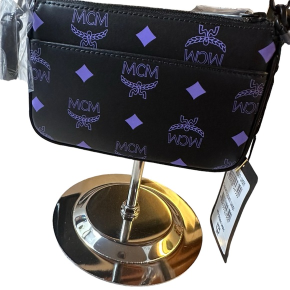 Brand NEW 💯Authentic MCM Mini Aren Colorsplash leather flat pouch crossbody 🚨 - Picture 5 of 9